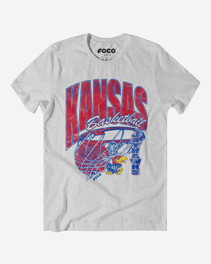 Kansas Jayhawks Script Swish T-Shirt FOCO S - FOCO.com