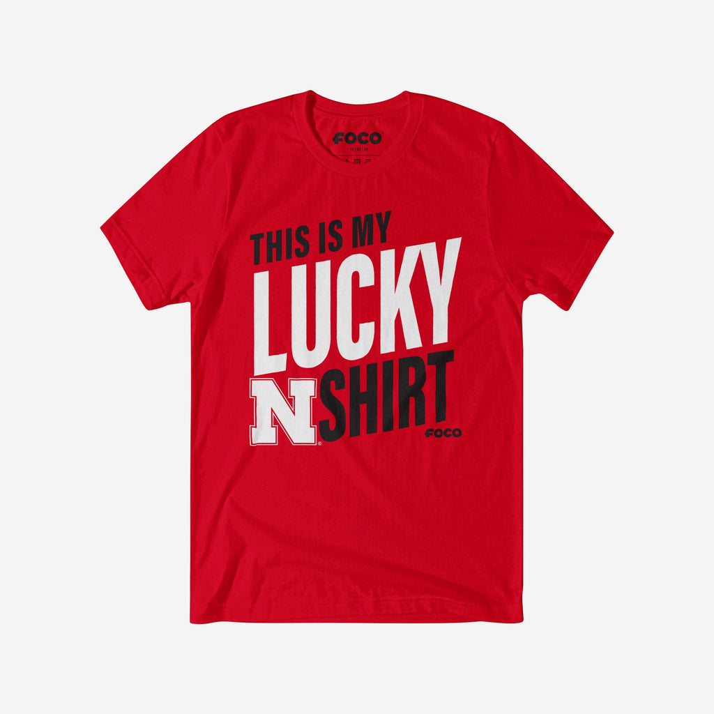 Nebraska Cornhuskers This Is My Lucky T-Shirt FOCO S - FOCO.com