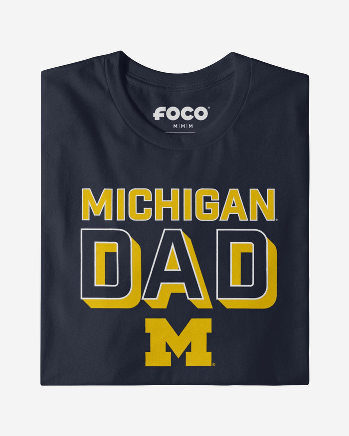 Michigan Wolverines Team Dad T-Shirt FOCO - FOCO.com