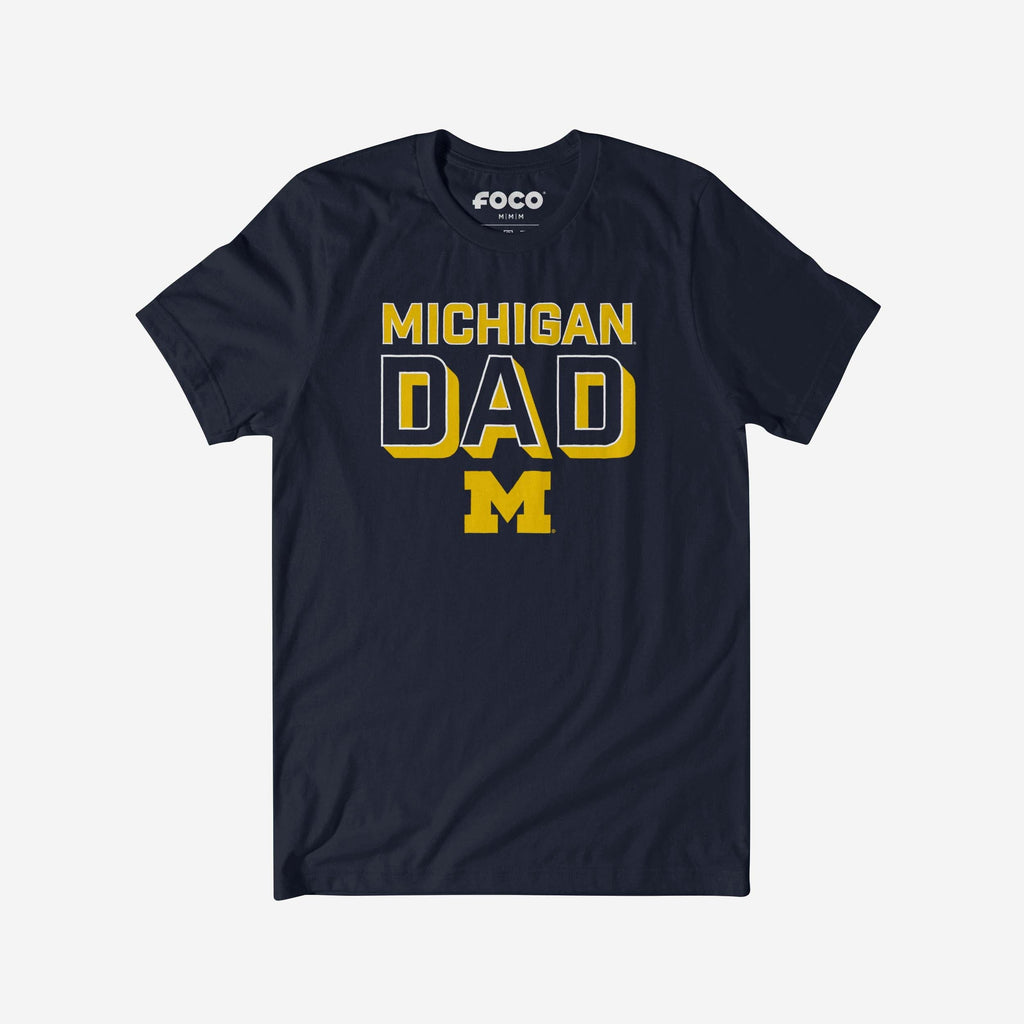 Michigan Wolverines Team Dad T-Shirt FOCO - FOCO.com