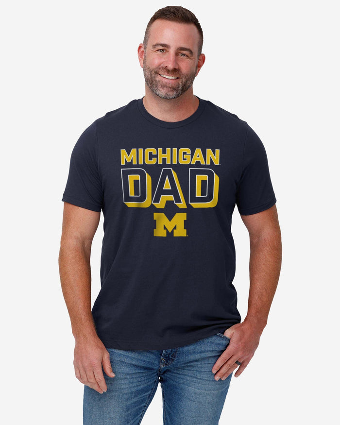 Michigan Wolverines Team Dad T-Shirt FOCO - FOCO.com