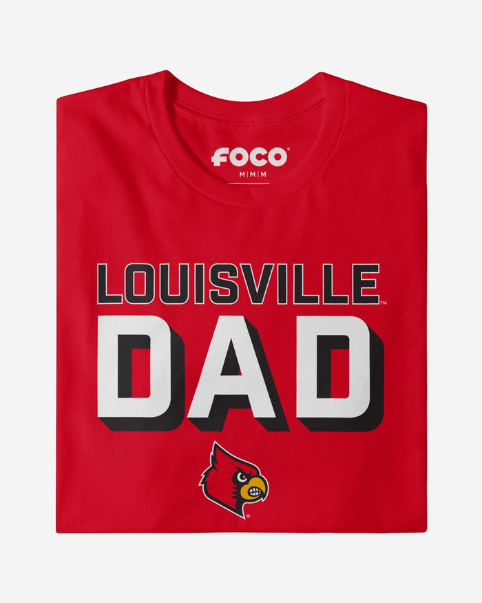 Louisville Cardinals Team Dad T-Shirt FOCO - FOCO.com