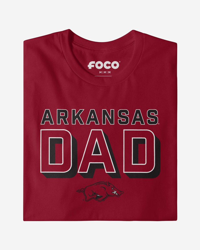 Arkansas Razorbacks Team Dad T-Shirt FOCO - FOCO.com