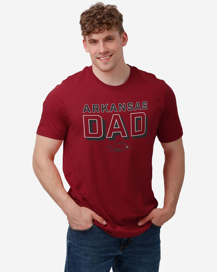 Arkansas Razorbacks Team Dad T-Shirt FOCO - FOCO.com