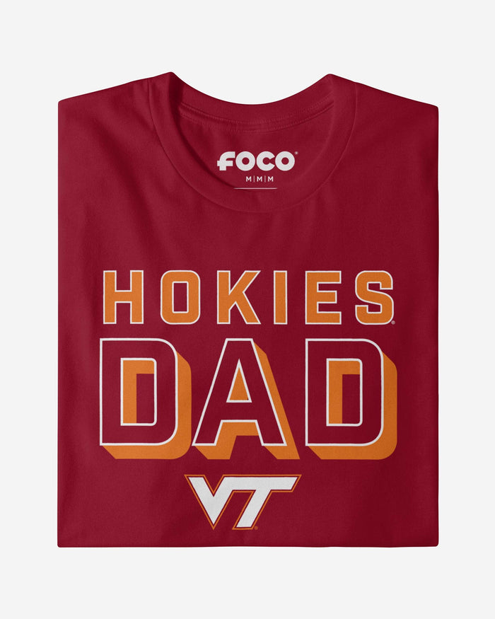 Virginia Tech Hokies Team Dad T-Shirt FOCO - FOCO.com