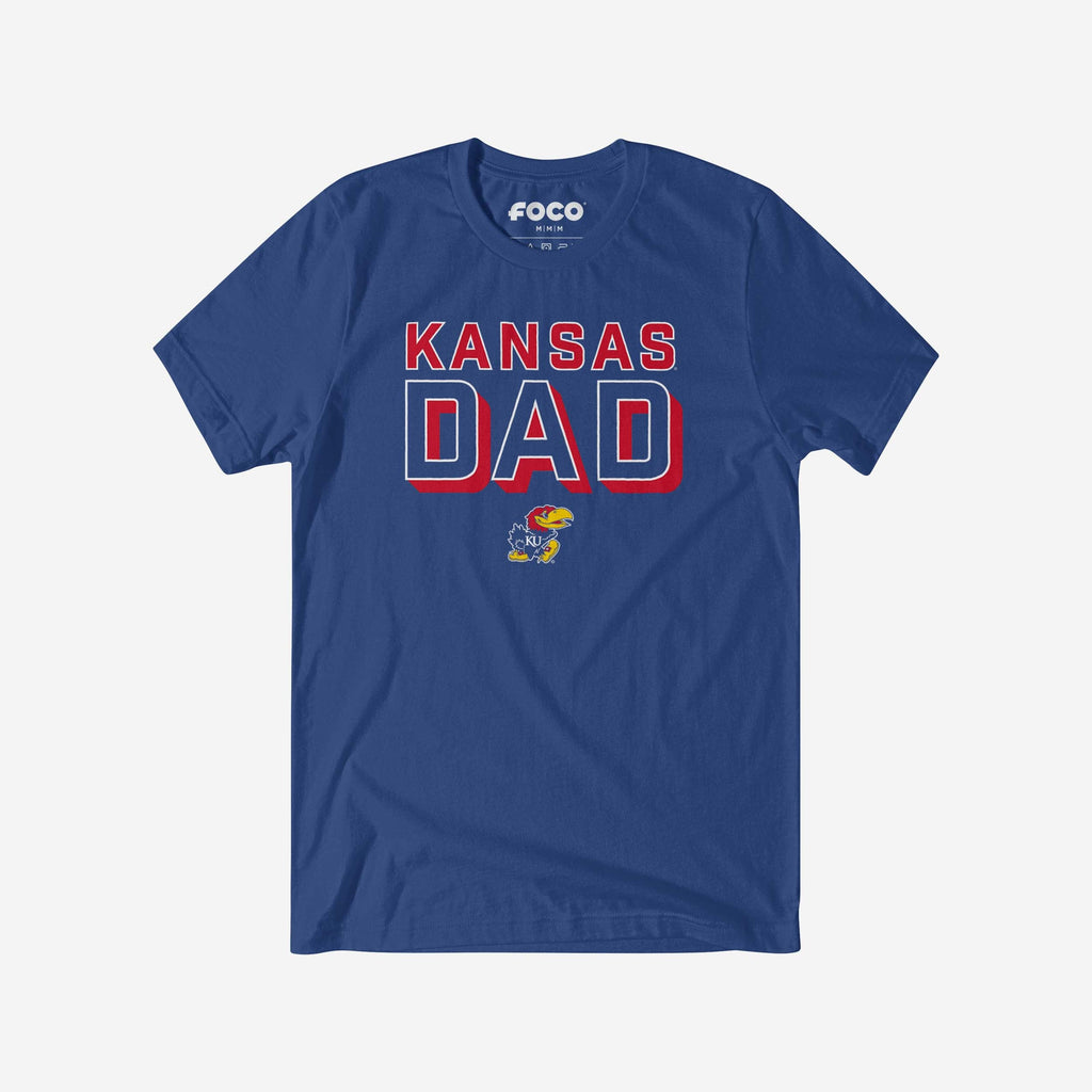 Kansas Jayhawks Team Dad T-Shirt FOCO - FOCO.com