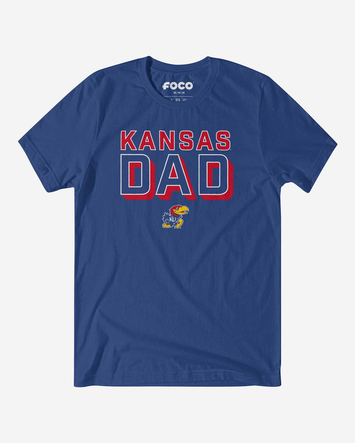 Kansas Jayhawks Team Dad T-Shirt FOCO - FOCO.com