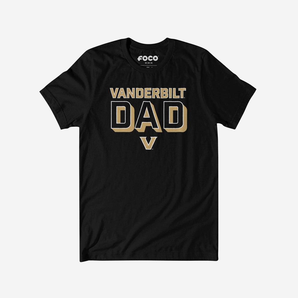 Vanderbilt Commodores Team Dad T-Shirt FOCO S - FOCO.com