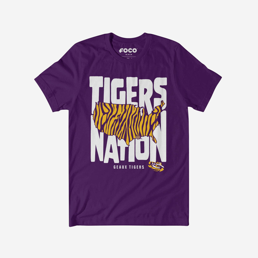 LSU Tigers Nation T-Shirt FOCO S - FOCO.com