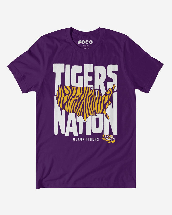 LSU Tigers Nation T-Shirt FOCO S - FOCO.com