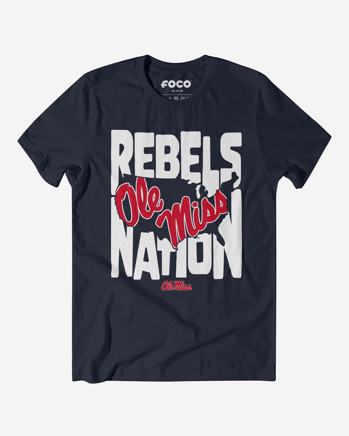 Ole Miss Rebels Nation T-Shirt FOCO S - FOCO.com