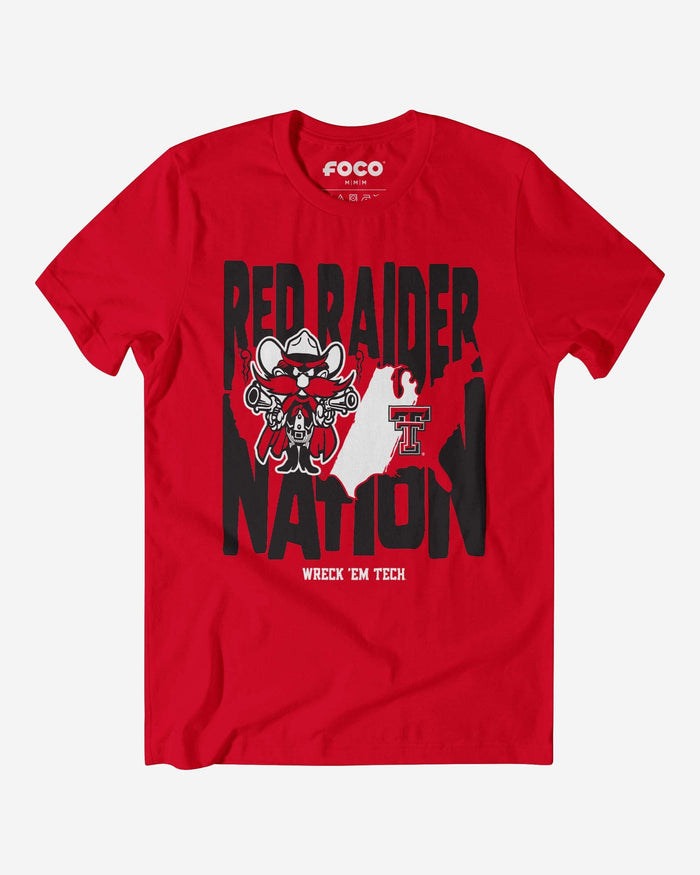 Texas Tech Red Raiders Nation T-Shirt FOCO S - FOCO.com