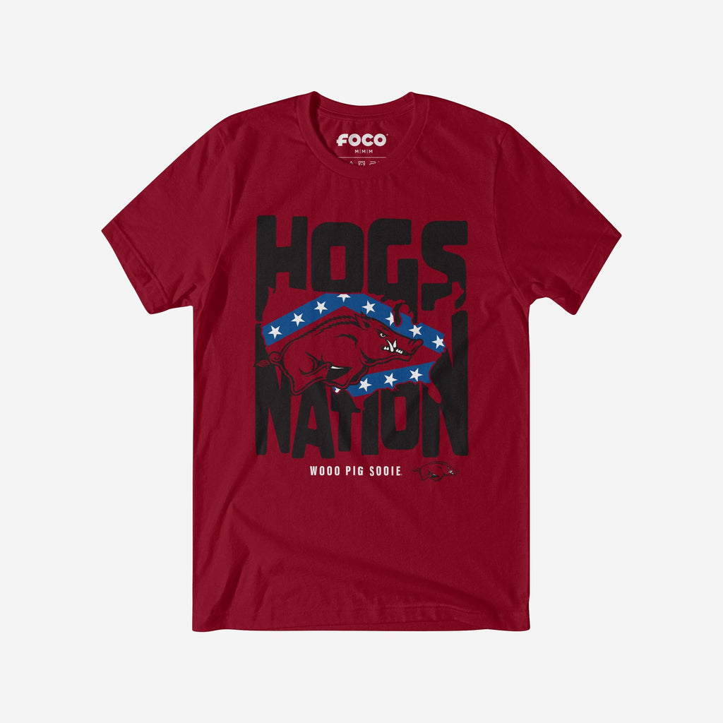 Arkansas Razorbacks Nation T-Shirt FOCO S - FOCO.com