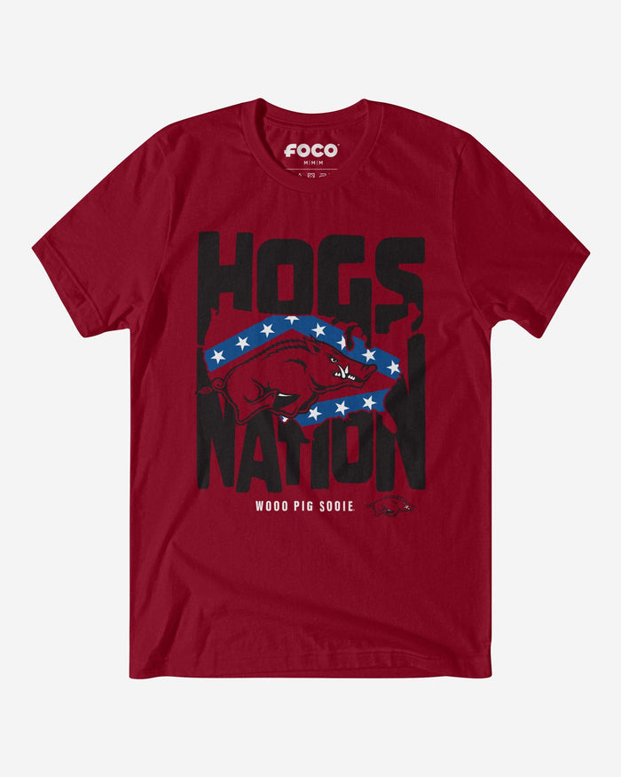 Arkansas Razorbacks Nation T-Shirt FOCO S - FOCO.com