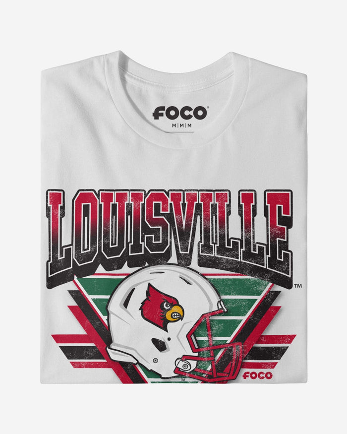 Louisville Cardinals Triangle Vintage T-Shirt FOCO - FOCO.com