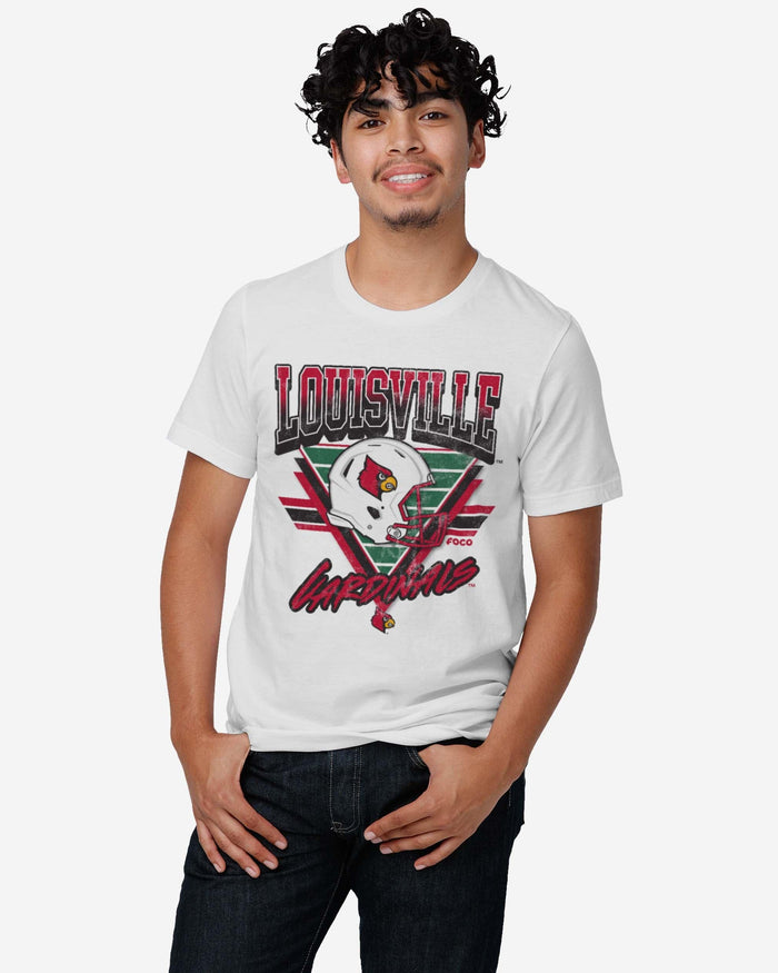 Louisville Cardinals Triangle Vintage T-Shirt FOCO - FOCO.com