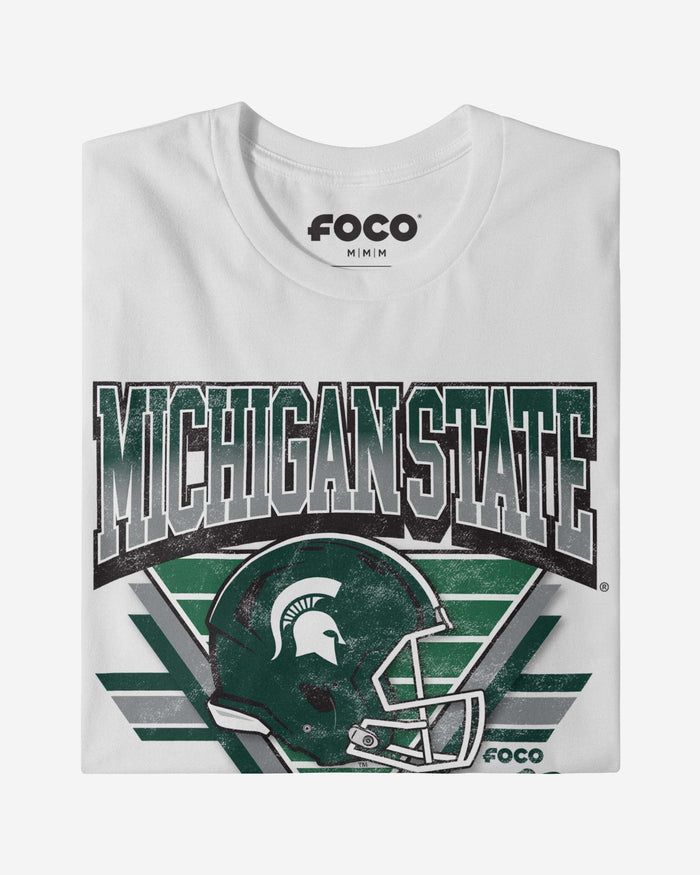 Michigan State Spartans Triangle Vintage T-Shirt FOCO - FOCO.com
