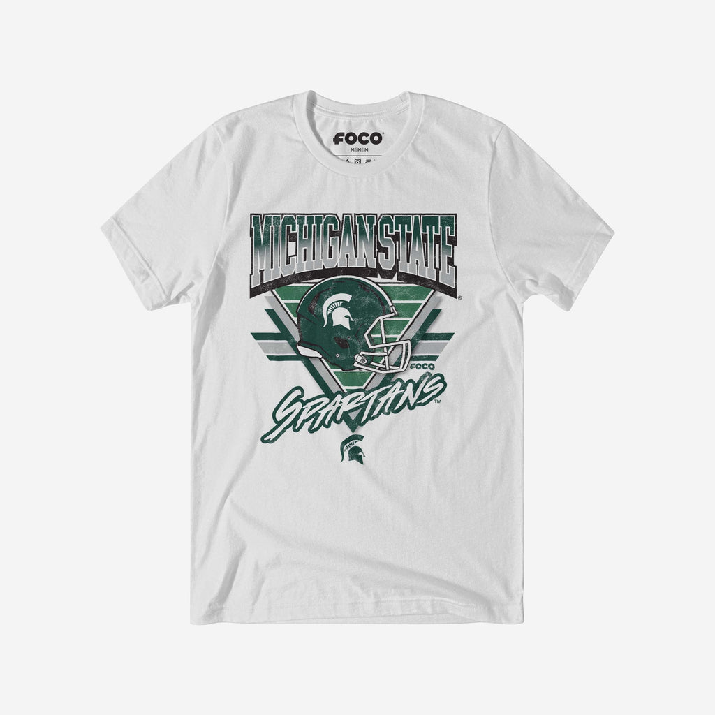 Michigan State Spartans Triangle Vintage T-Shirt FOCO S - FOCO.com