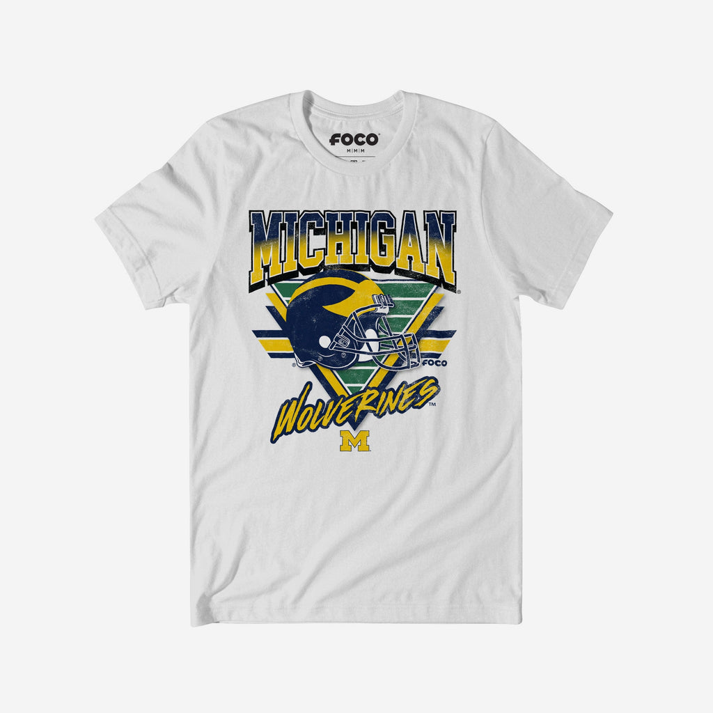 Michigan Wolverines Triangle Vintage T-Shirt FOCO S - FOCO.com