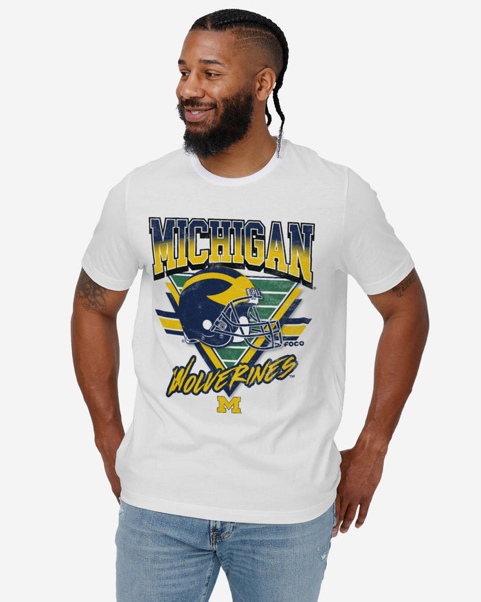 Michigan Wolverines Triangle Vintage T-Shirt FOCO - FOCO.com