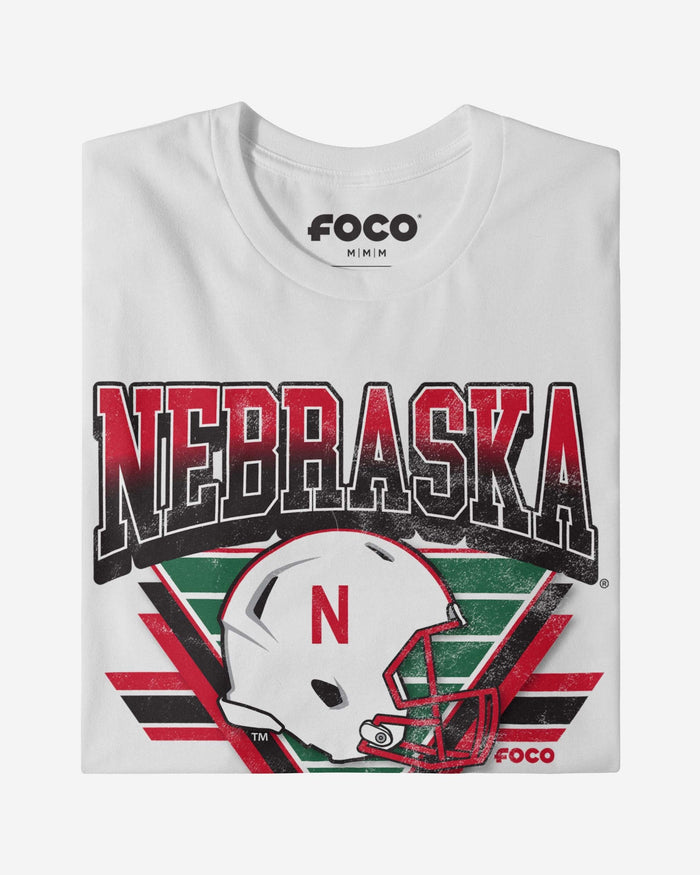 Nebraska Cornhuskers Triangle Vintage T-Shirt FOCO - FOCO.com