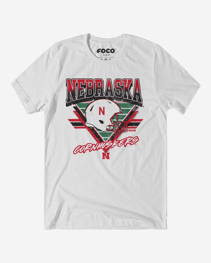 Nebraska Cornhuskers Triangle Vintage T-Shirt FOCO S - FOCO.com