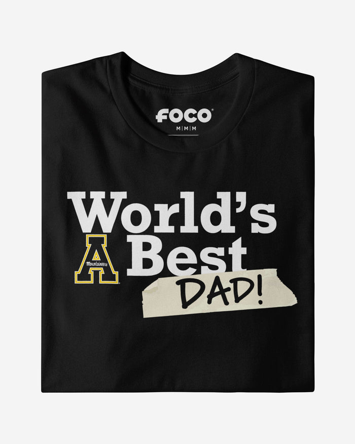 Appalachian State Mountaineers World's Best Dad T-Shirt FOCO - FOCO.com