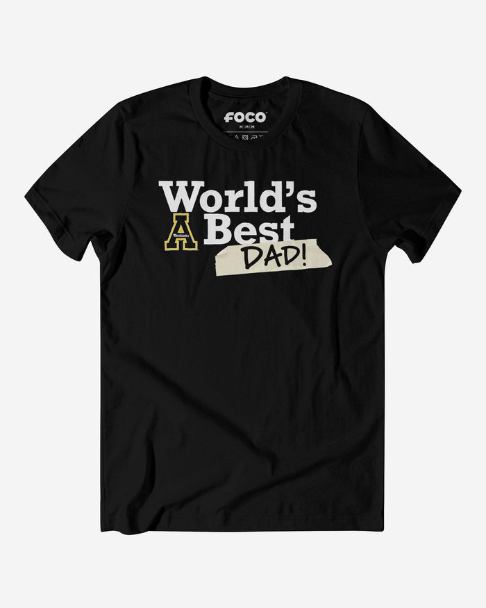 Appalachian State Mountaineers World's Best Dad T-Shirt FOCO S - FOCO.com