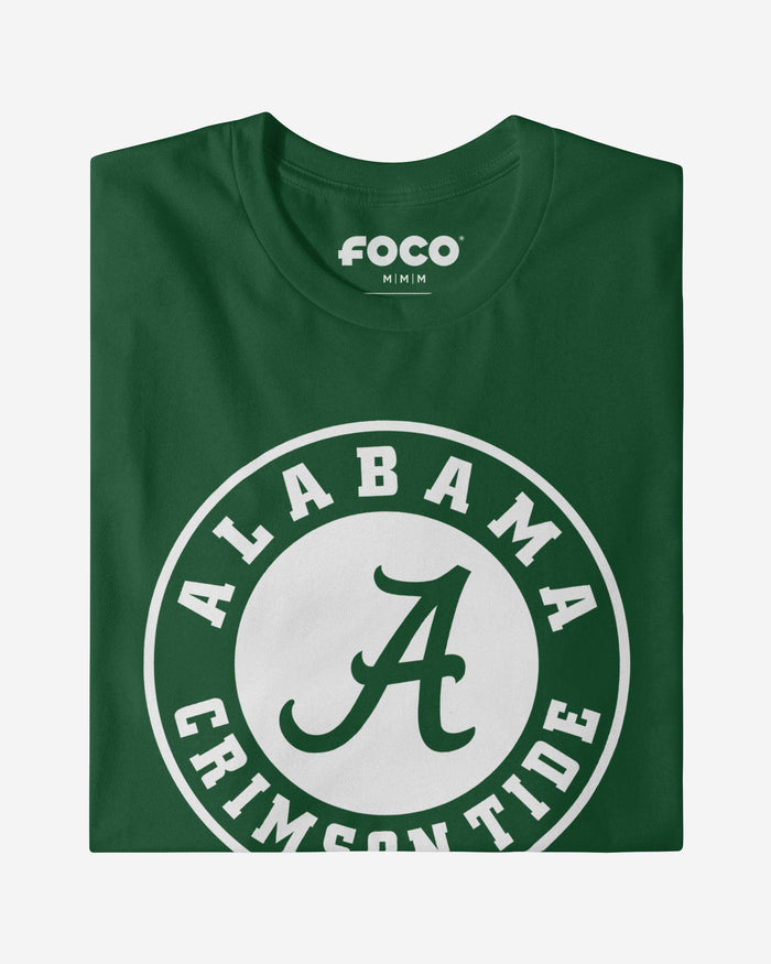 Alabama Crimson Tide White Logo T-Shirt FOCO - FOCO.com