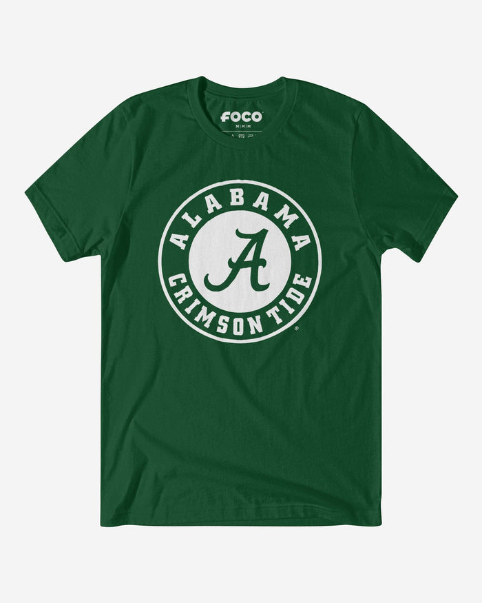 Alabama Crimson Tide White Logo T-Shirt FOCO S - FOCO.com