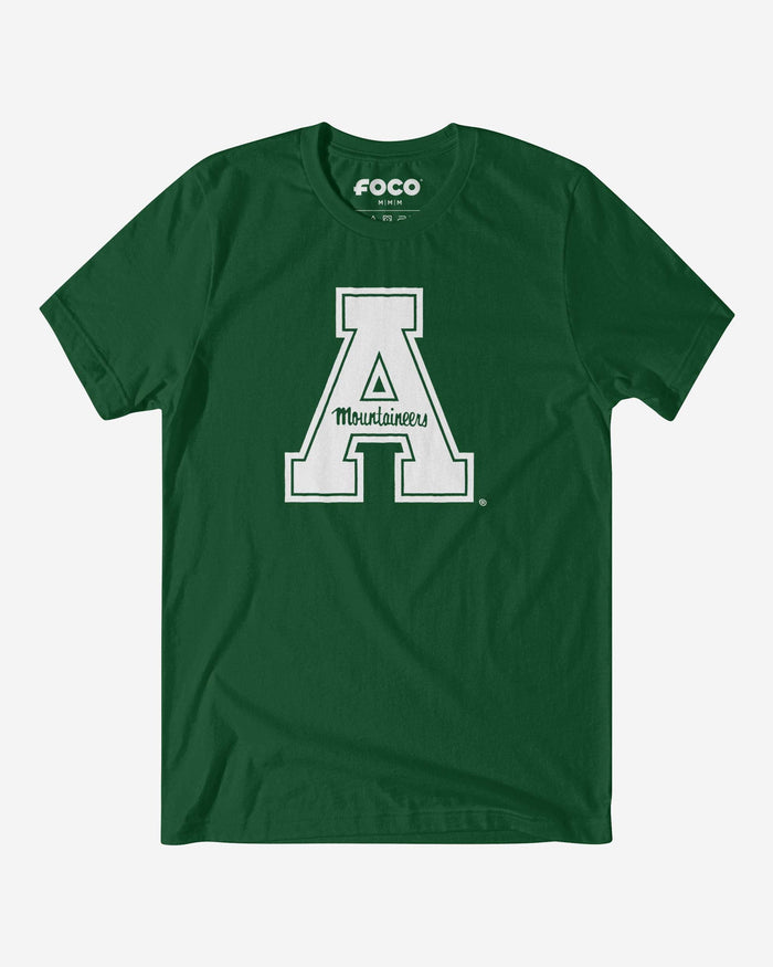 Appalachian State Mountaineers White Logo T-Shirt FOCO S - FOCO.com