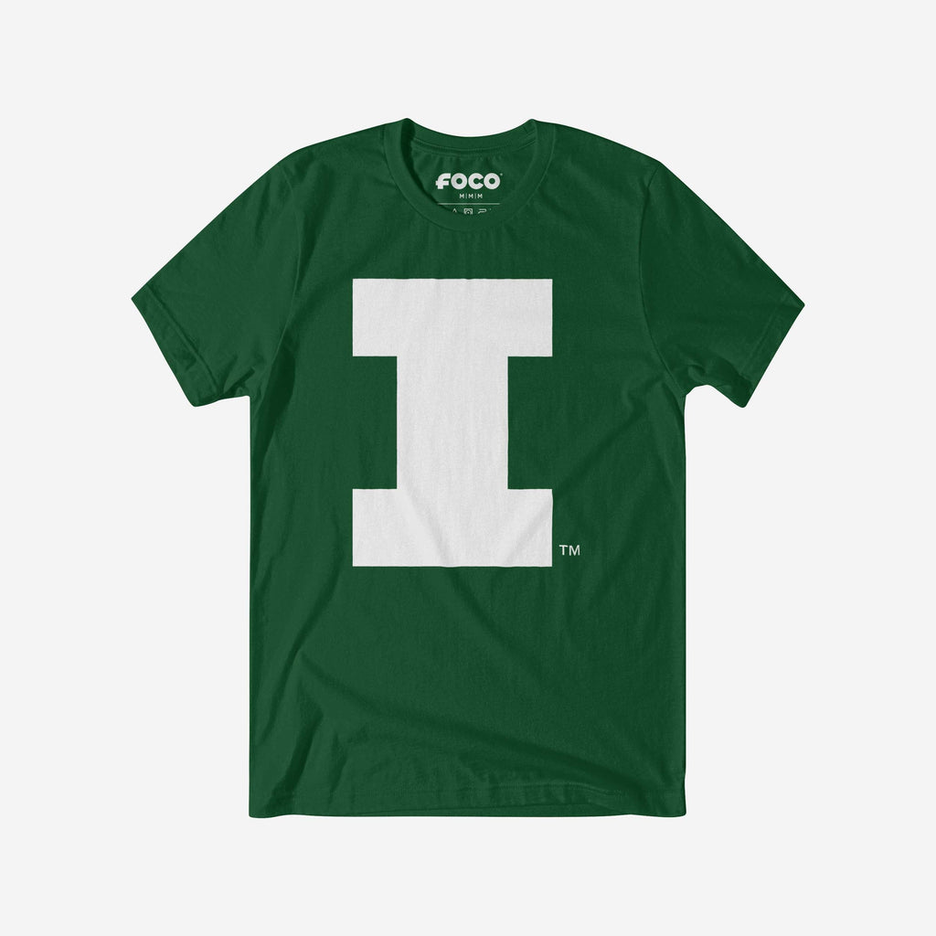 Illinois Fighting Illini White Logo T-Shirt FOCO S - FOCO.com