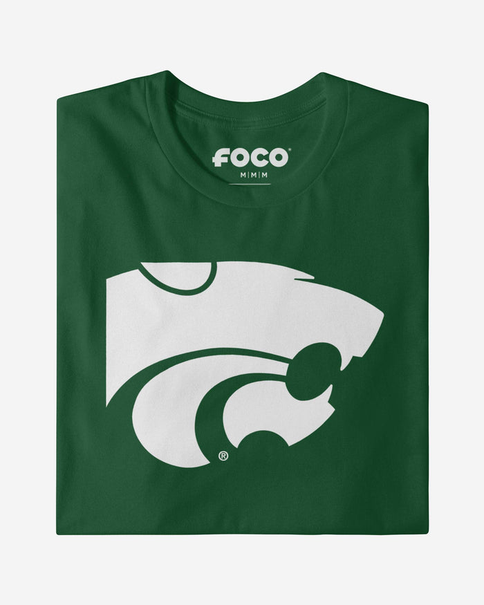 Kansas State Wildcats White Logo T-Shirt FOCO - FOCO.com