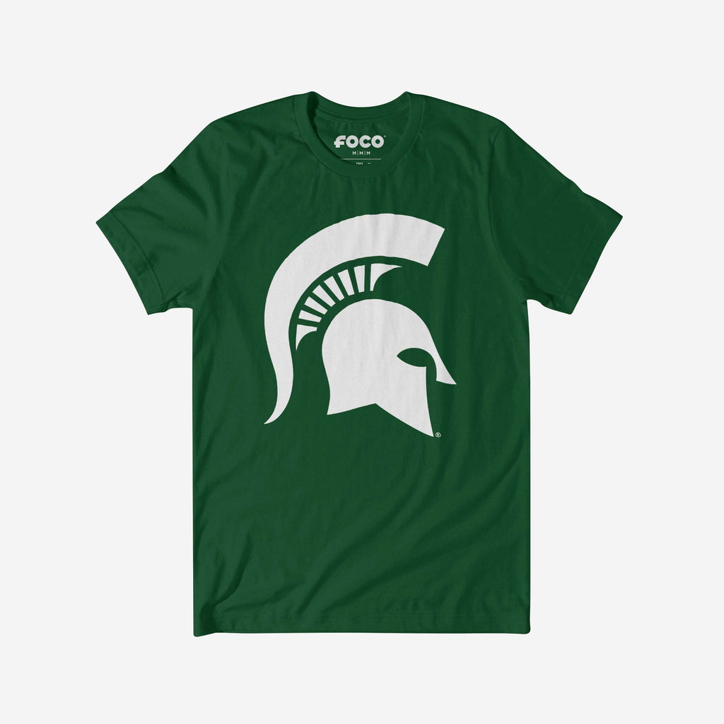 Michigan State Spartans White Logo T-Shirt FOCO S - FOCO.com