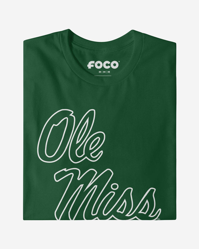 Ole Miss Rebels White Logo T-Shirt FOCO - FOCO.com