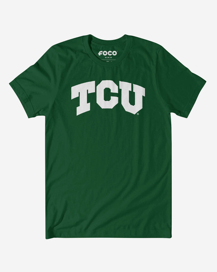 TCU Horned Frogs White Logo T-Shirt FOCO S - FOCO.com