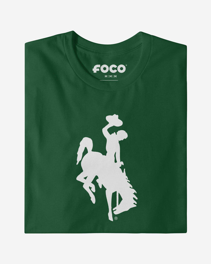 Wyoming Cowboys White Logo T-Shirt FOCO - FOCO.com