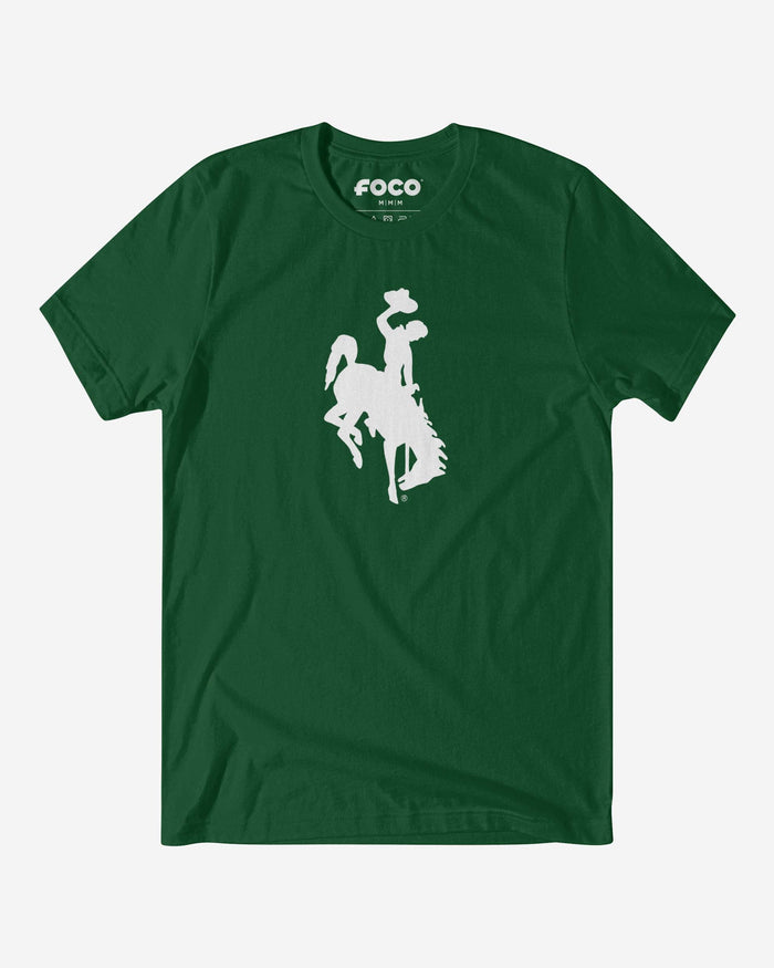 Wyoming Cowboys White Logo T-Shirt FOCO S - FOCO.com