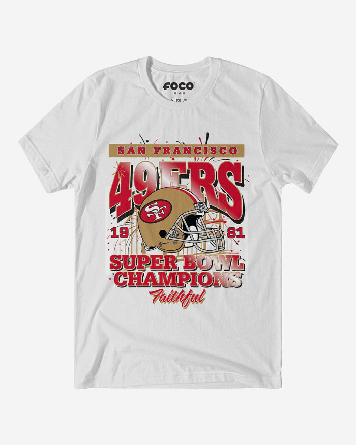 San Francisco 49ers Super Bowl XVI Champions T-Shirt FOCO S - FOCO.com