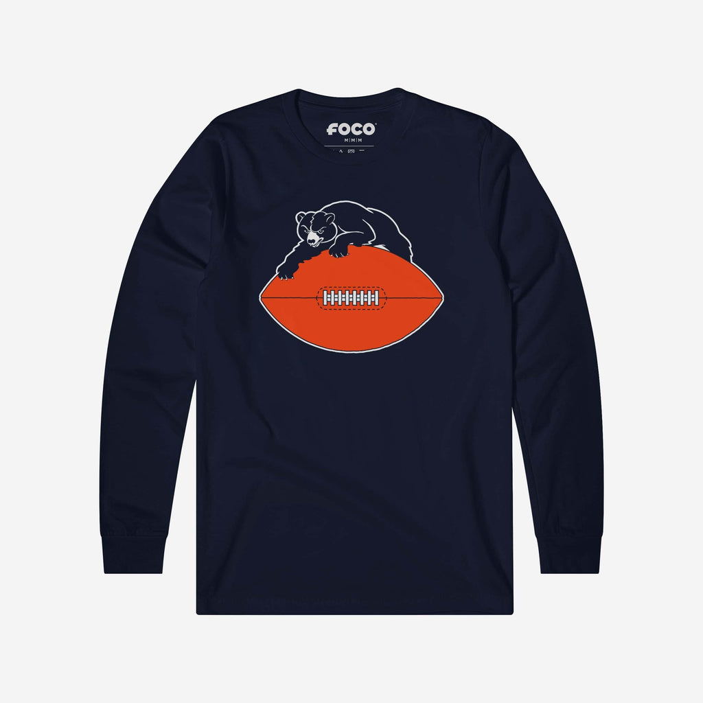 Chicago Bears 1946 Retro Logo Long Sleeve T-Shirt FOCO S - FOCO.com