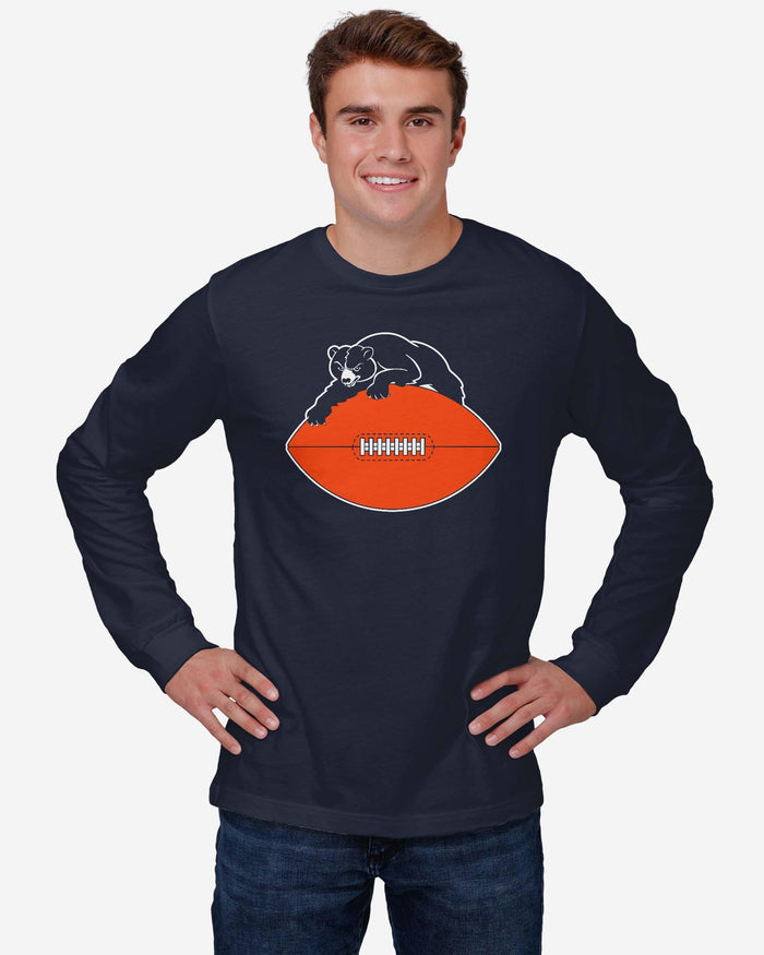 Chicago Bears 1946 Retro Logo Long Sleeve T-Shirt FOCO - FOCO.com