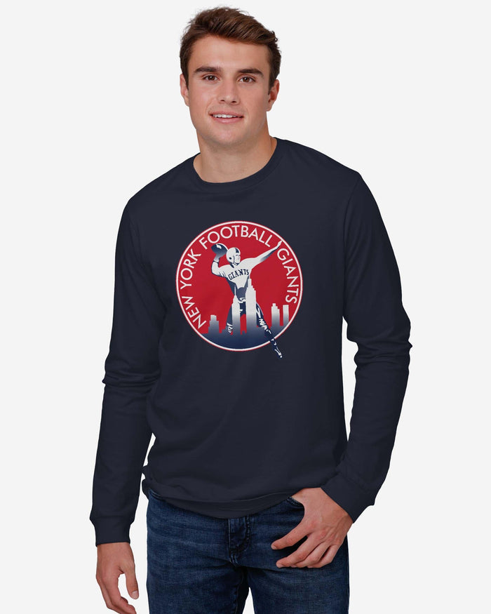 New York Giants 1950 Retro Logo Long Sleeve T-Shirt FOCO - FOCO.com
