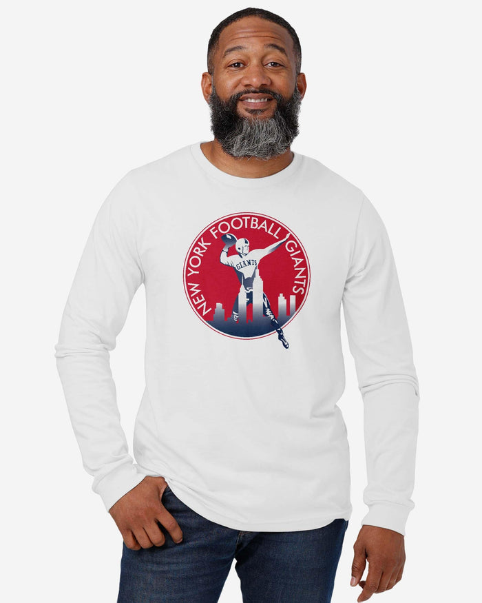 New York Giants 1950 Retro Logo Long Sleeve T-Shirt FOCO - FOCO.com