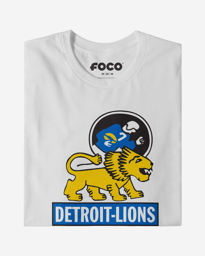 Detroit Lions 1952 Retro Logo Long Sleeve T-Shirt FOCO - FOCO.com