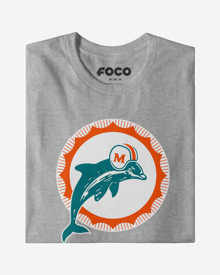 Miami Dolphins 1966 Retro Logo Long Sleeve T-Shirt FOCO - FOCO.com