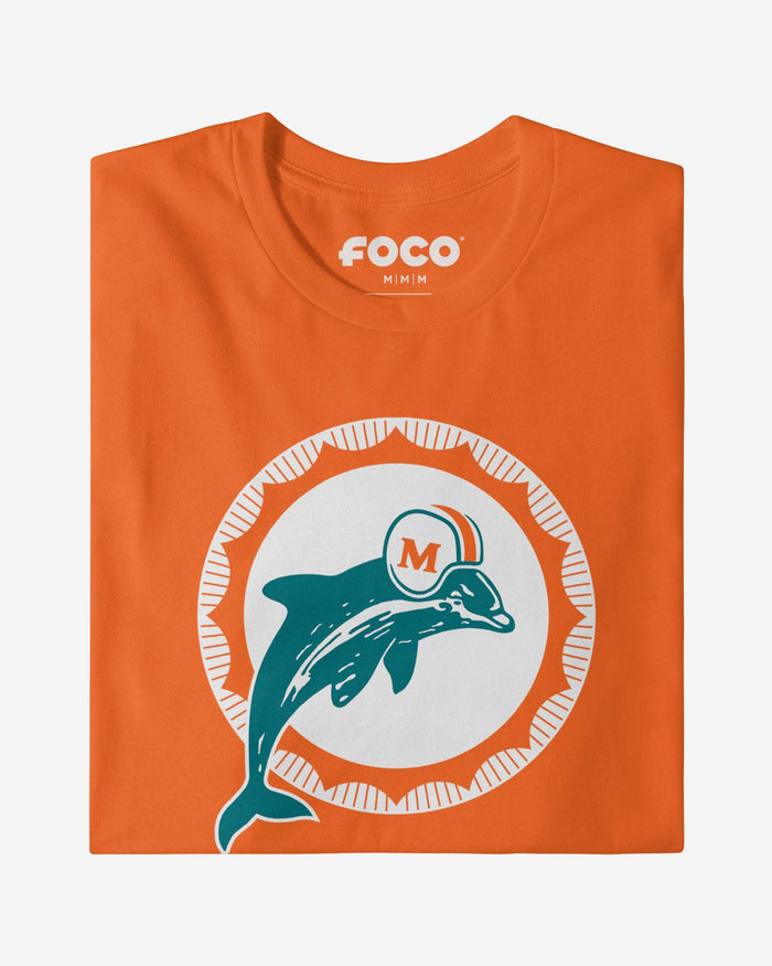 Miami Dolphins 1966 Retro Logo Long Sleeve T-Shirt FOCO - FOCO.com