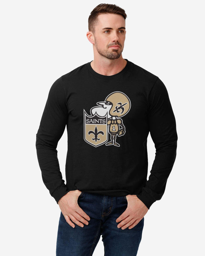 New Orleans Saints 1967 Retro Logo Long Sleeve T-Shirt FOCO - FOCO.com