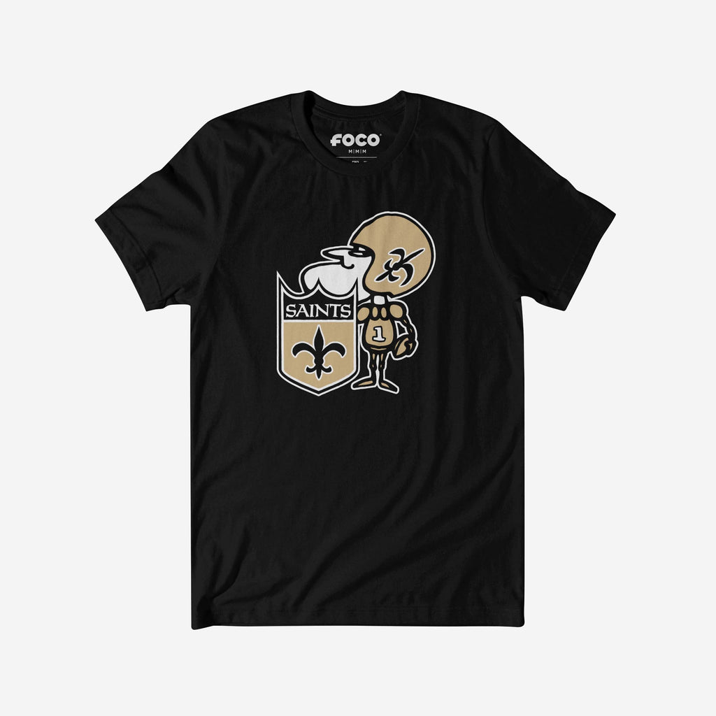 New Orleans Saints 1967 Retro Logo T-Shirt FOCO S - FOCO.com