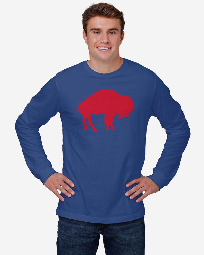 Buffalo Bills 1970 Retro Logo Long Sleeve T-Shirt FOCO - FOCO.com