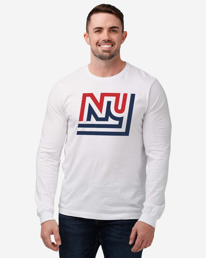 New York Giants 1975 Retro Logo Long Sleeve T-Shirt FOCO - FOCO.com